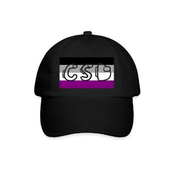 Fierté asexuée CSD - Casquette classique - noir/noir - Devant