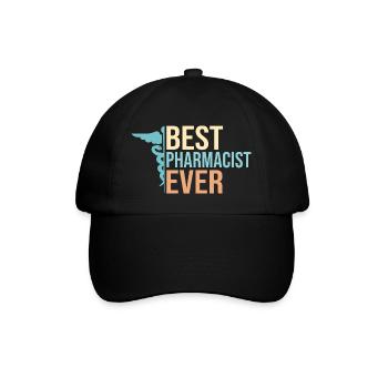 Best Pharmacist Ever Pharmacy Technician - Baseballkappe - Schwarz/Schwarz - Vorne