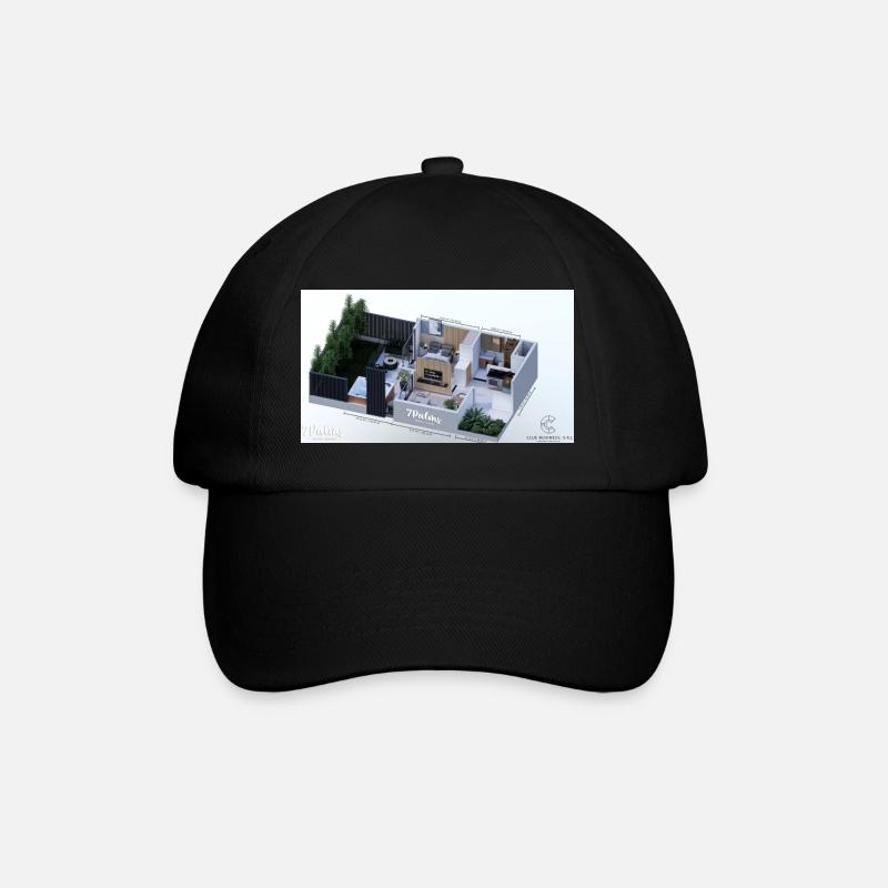 apartment - Baseball Cap - black/black