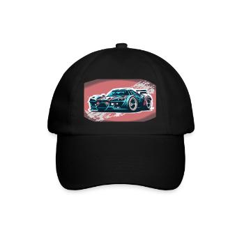 Blue Racecar (Racecar Collection) - Baseballkappe - Schwarz/Schwarz - Vorne