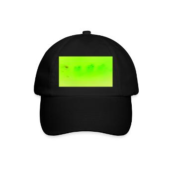 Vert fluo 15 - Casquette classique - noir/noir - Devant