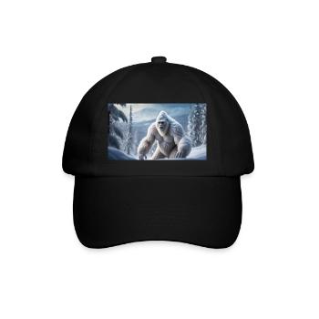 Sasquatch Bigfoot dans les montagnes monstre de neige - Casquette classique - noir/noir - Devant