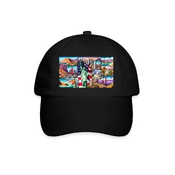United States - Baseballkappe - Schwarz/Schwarz - Vorne