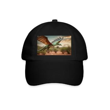 Un dragon vert orange réaliste dans l’outback - Casquette classique - noir/noir - Devant