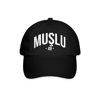 Mus 49 Türkei Turkiye Geschenk Urlaub TR Türk - Baseballkappe - Schwarz/Schwarz - Vorne