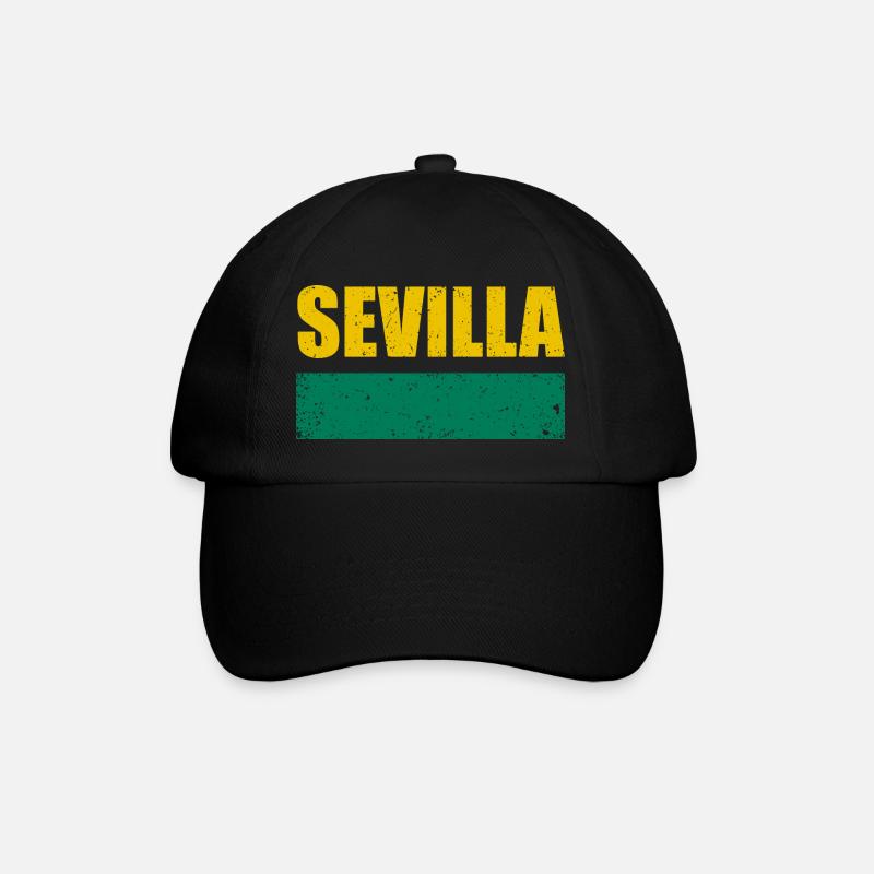Sevilla Vintage - Baseballkappe - Schwarz/Schwarz