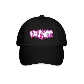 Graffiti horizontal de New York 2 - Casquette classique - noir/noir - Devant