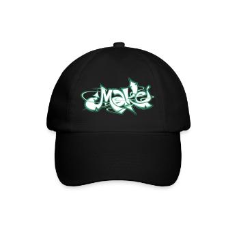 Le mot vert fait des graffitis - Casquette classique - noir/noir - Devant