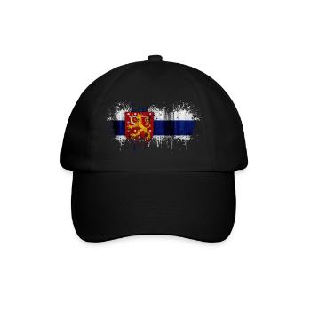 Finlande Suomi helsinki scandinavie viking fine FIN - Casquette classique - noir/noir - Devant