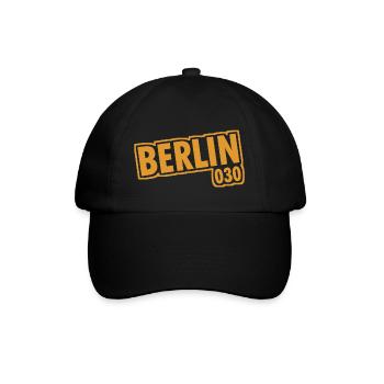 Berlin - 030 - Capitale - Allemagne - Indicatif régional - Casquette classique - noir/noir - Devant