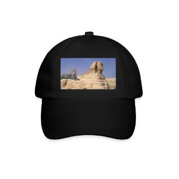 Cat and Sphinx - Baseball Cap - black/black - Front