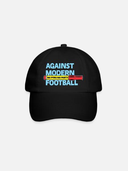 Against Modern Football No Pyro No Party - Baseball Cap - black/black