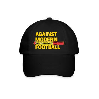 Against Modern Football No Pyro No Party - Baseball Cap - black/black - Front