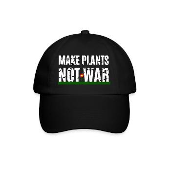 Faites des plantes pas la guerre - Casquette classique - noir/noir - Devant