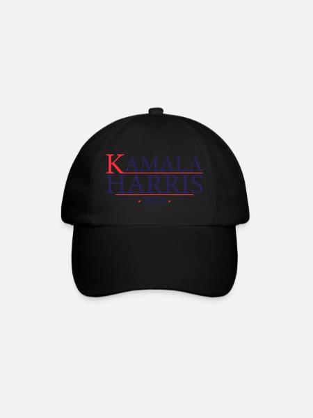 Kamala 2024 - Kamala Harris 2024 für die Präsidentin - Baseballkappe - Schwarz/Schwarz