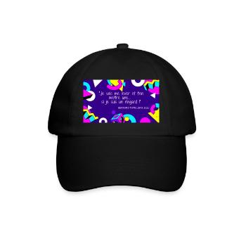 Bernard tapie répond - Casquette classique - noir/noir - Devant