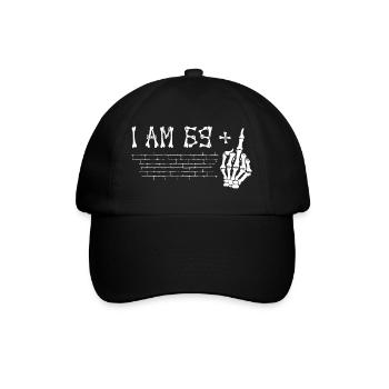 J’ai 69 ans et majeur - 70e anniversaire - Casquette classique - noir/noir - Devant
