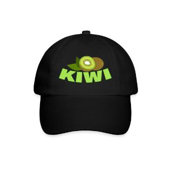 KIWI - Baseballkappe - Schwarz/Schwarz - Vorne