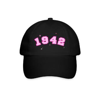 Rosenstern von 1942 - Baseballkappe - Schwarz/Schwarz - Vorne