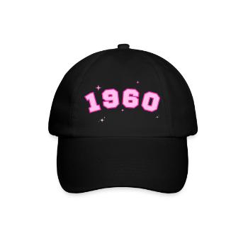 1960's Pink Star - Baseball Cap - black/black - Front
