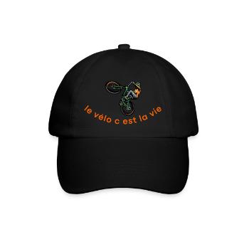 Cycling is life,Cycling,Cyclist,Cycling - Baseball Cap - black/black - Front