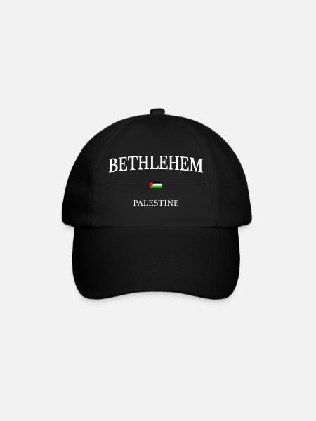 Bethlehem Palästina Flagge - Baseballkappe - Schwarz/Schwarz