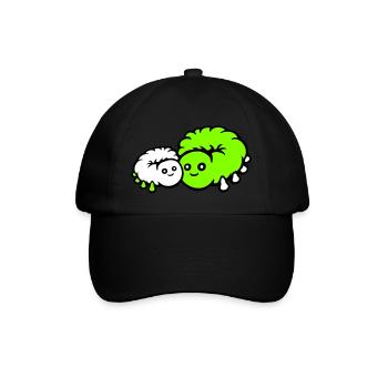 2 Chenille Maman Papa Enfant Famille Mère Père Mignon - Casquette classique - noir/noir - Devant