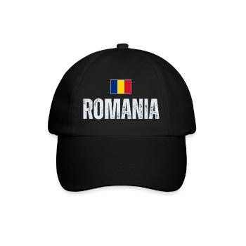 J'aime la Roumanie, la fierté roumaine - Casquette classique - noir/noir - Devant