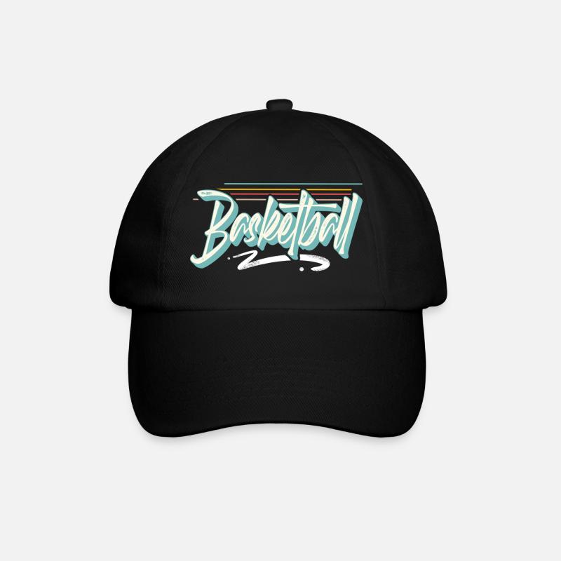 Basketball - Baseballkappe - Schwarz/Schwarz
