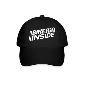 Lettres intérieures Bikerin (couleur changeable) - Casquette classique - noir/noir - Devant