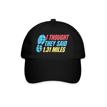 Course à pied : ils ont dit 1,31 mile coureur de marathon - Casquette classique - noir/noir - Devant