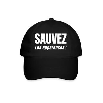 RETTET DEN SCHEIN! - Baseballkappe - Schwarz/Schwarz - Vorne