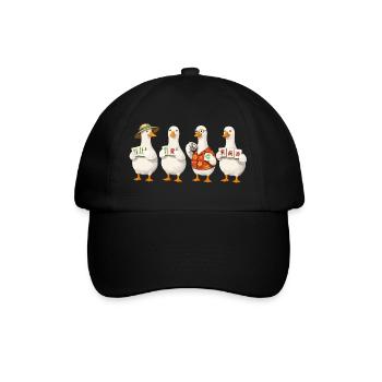Mahjong goose - Baseballkappe - Schwarz/Schwarz - Vorne