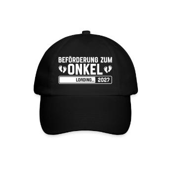 Promotion to Uncle 2027 loading - Baseball Cap - black/black - Front