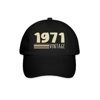 1971-Anniversary-1971-retro-1971 - Baseball Cap - black/black - Front