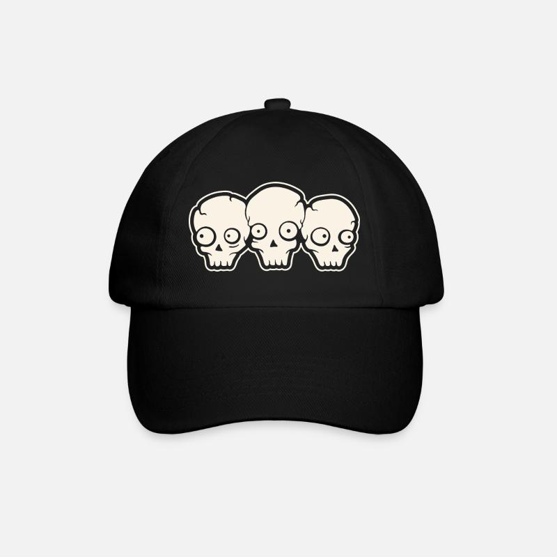 Crâne - Casquette classique - noir/noir