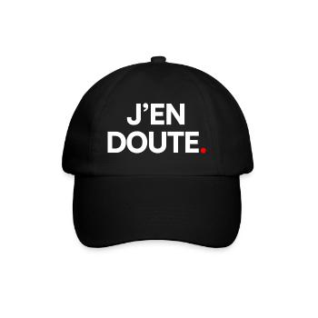 J’en doute - Casquette classique - noir/noir - Devant