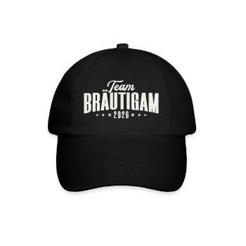Enterrement de vie de garçon du Marié de l’équipe 2026 - Casquette classique - noir/noir - Devant
