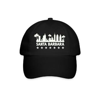 Silhouette côtière de Santa Barbara - Casquette classique - noir/noir - Devant