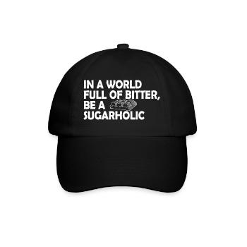Sugarholic World Bold Tee - Baseball Cap - black/black - Front