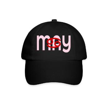 Birthday May - Zodiac Sign Cancer - Baseball Cap - black/black - Front