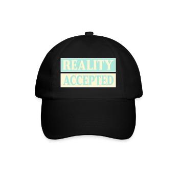Reality Accepted - Baseball Cap - black/black - Front