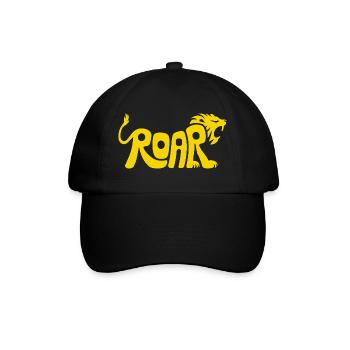 Design des lettres Lion Roar - Casquette classique - noir/noir - Devant