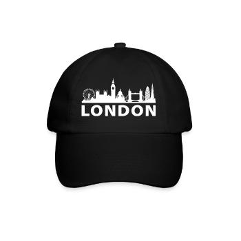 London Skyline - Baseball Cap - black/black - Front