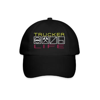 Trucker Life,Professional Driver,Driver, - Baseball Cap - black/black - Front