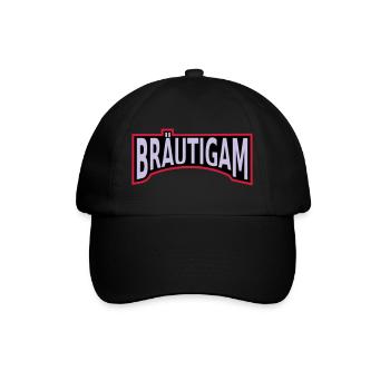 Junggesellenabschied Bräutigam - Baseballkappe - Schwarz/Schwarz - Vorne