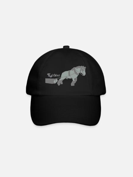 kaltblutzieht - Baseballkappe - Schwarz/Schwarz