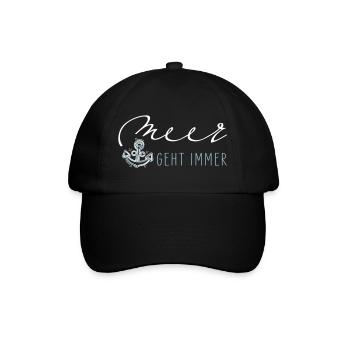 La mer marche toujours - Casquette classique - noir/noir - Devant