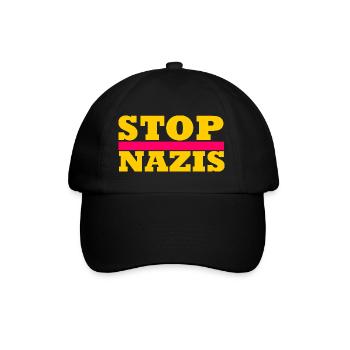 Arrêtez les nazis - Casquette classique - noir/noir - Devant