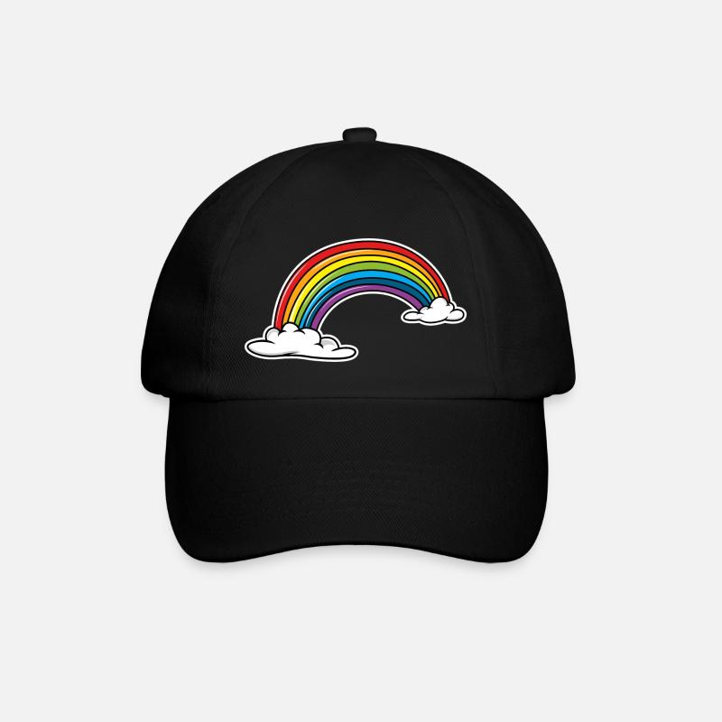 arc en ciel - Casquette classique - noir/noir